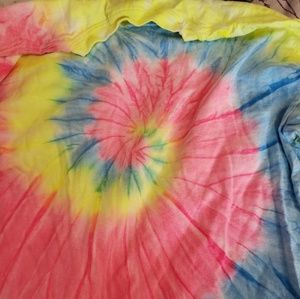A handmade tie-dye top